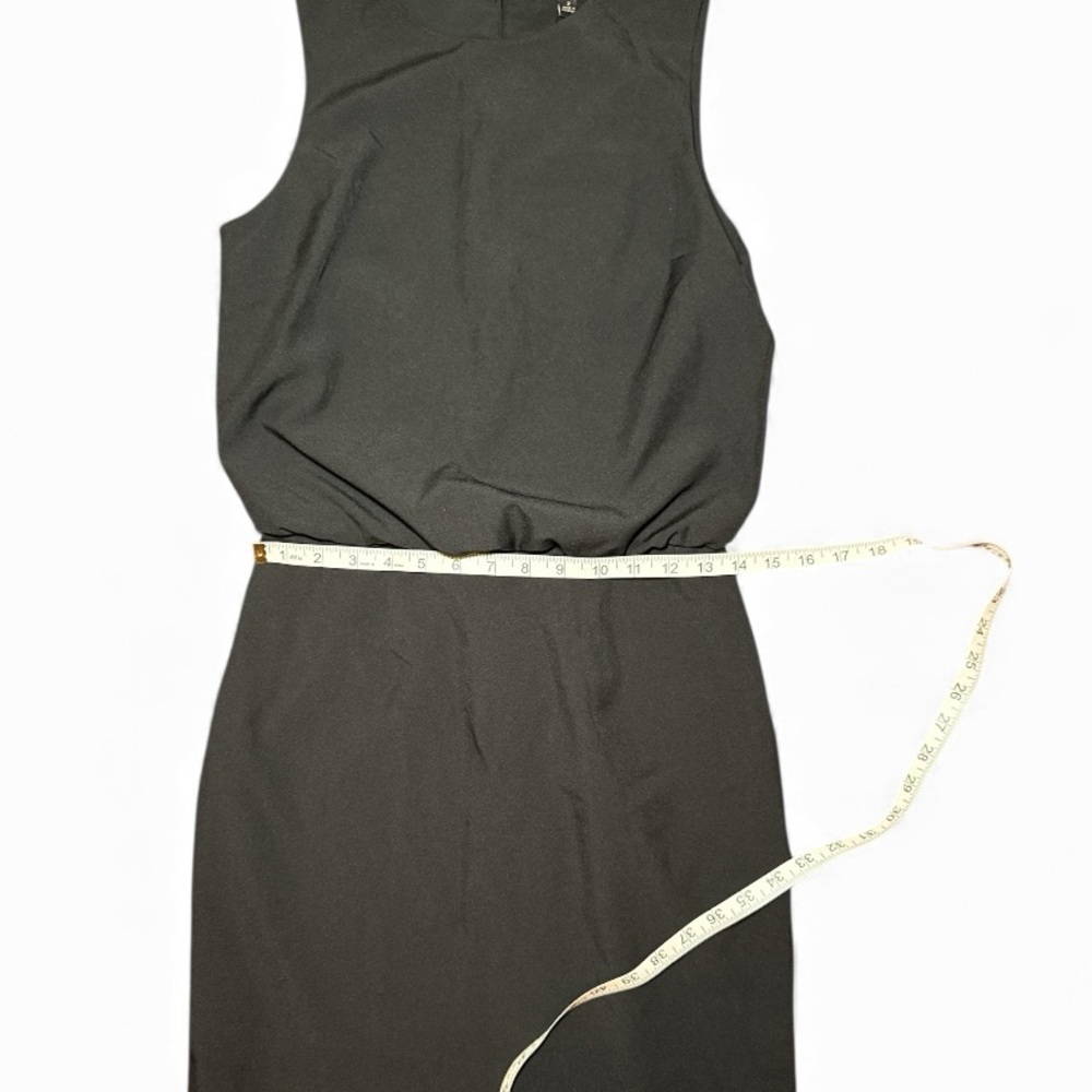 Banana Republic NWT Black Sculpted Blousant Waist Sleeveless Mini Dress Sz 2 - Picture 9 of 11